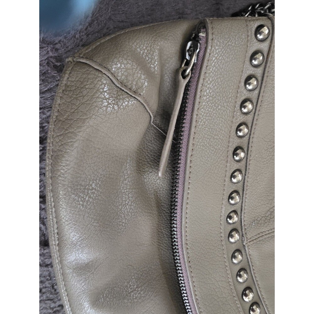Rare BANANA REPUBLIC Studded Leather Clutch Purse CROSSBODY Chain Strap Bag VguC - Picture 8 of 14
